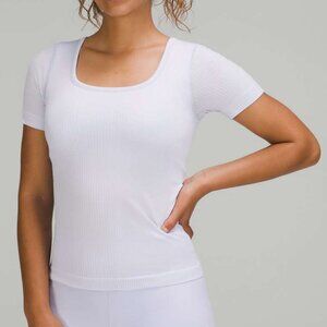 Lululemon Ebb to Street Short Sleeve Shirt Pastel Blue Size 8